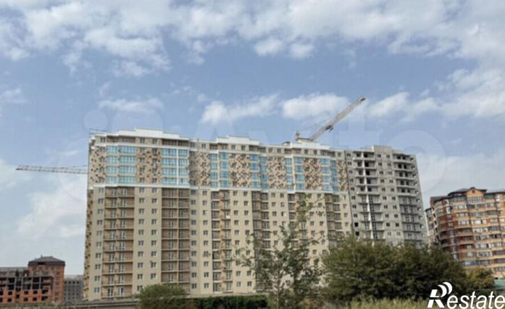 1-комн квартира в новом доме улица Хаджи Булача, 17В,  д. 17В