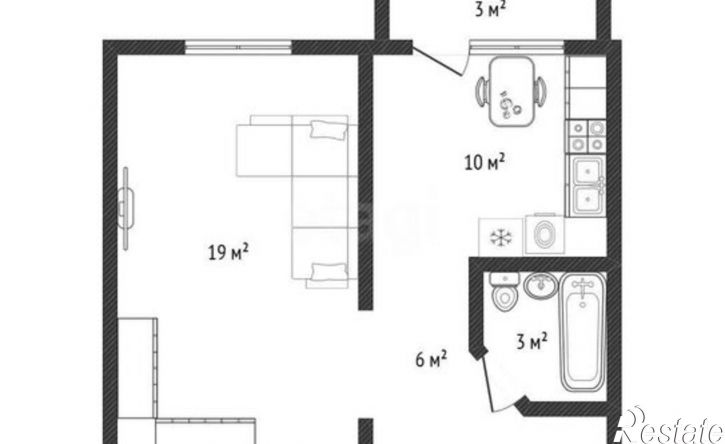 1-комн квартира ул Джамалутдина Атаева, 7Д,  д. 7Д