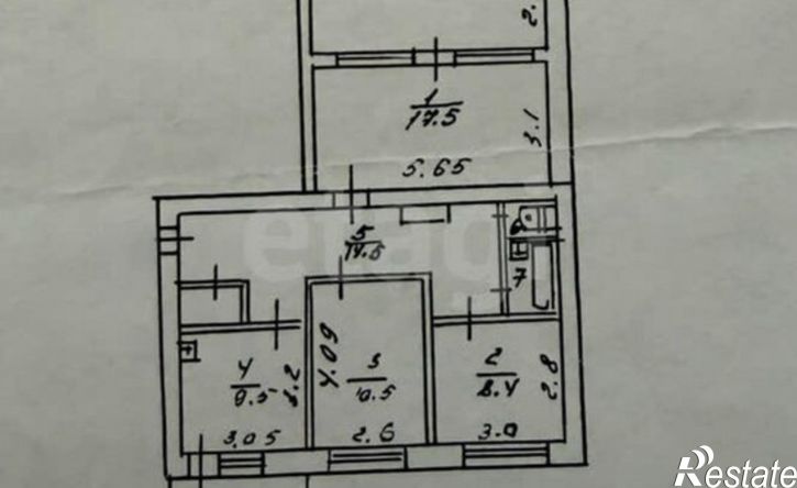 3-комн квартира ул Габитова, 14а,  д. 14а