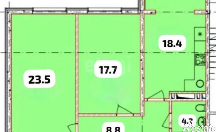2-комн квартира улица Азизова, 41А,  д. 41А