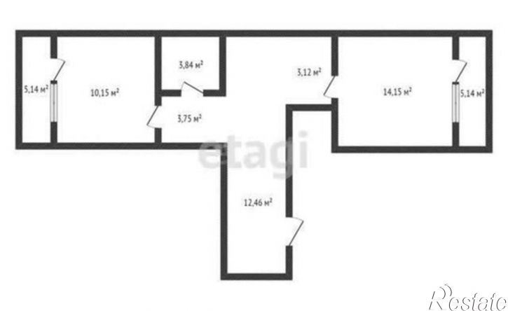 1-комн квартира улица Бейбулатова, 8 к1,  д. 8 к1