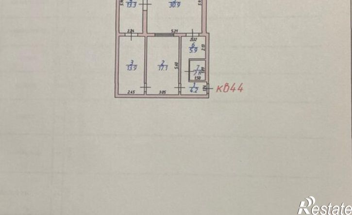 3-комн квартира ул Хизроева, 95,  д. 95