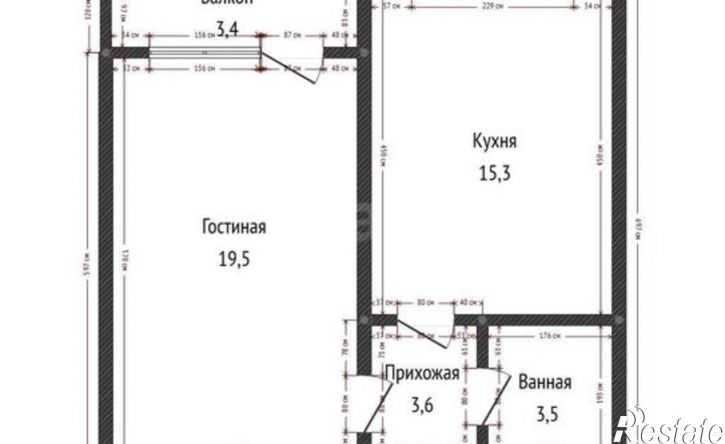 1-комн квартира улица Батырая, 136Л к2,  д. 136Л к2