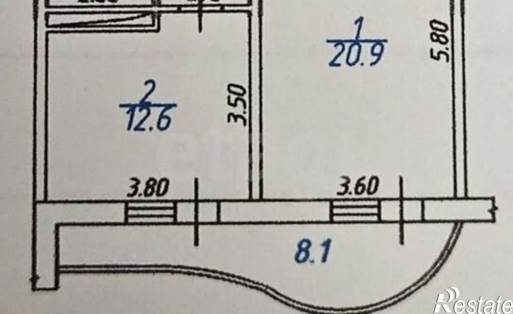 2-комн квартира ул Времена года, 15,  д. 15
