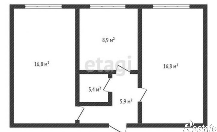 2-комн квартира пер Крылова, 40,  д. 40