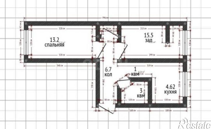 2-комн квартира улица Абдулхакима Исмаилова, 3А,  д. 3А