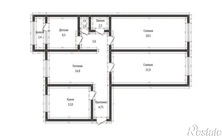4-комн квартира проспект Али-Гаджи Акушинского, 98,  д. 98