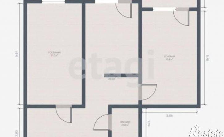 2-комн квартира пр-кт Гамидова, 49 8,  д. 49 8,  к. 8