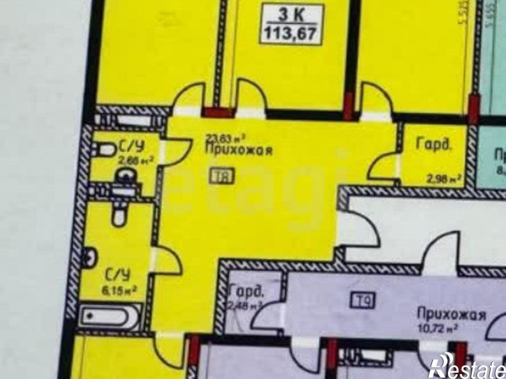 3-комн квартира Газпромная улица, 15к7