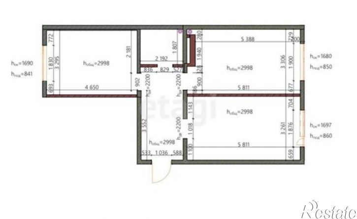 2-комн квартира ул Ахмата-Хаджи Кадырова, 122,  д. 122