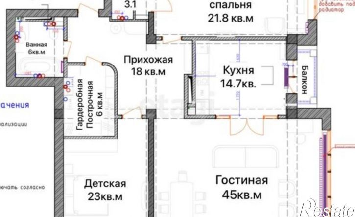 3-комн квартира улица Тулпара Мусалаева, 32,  д. 32