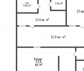 3-комн, 71кв м, этаж 1/4 ул Агасиева, 26
