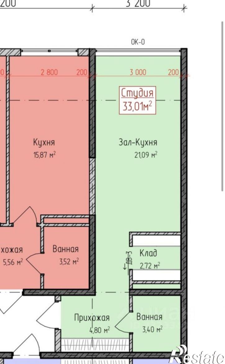 1-комн квартира