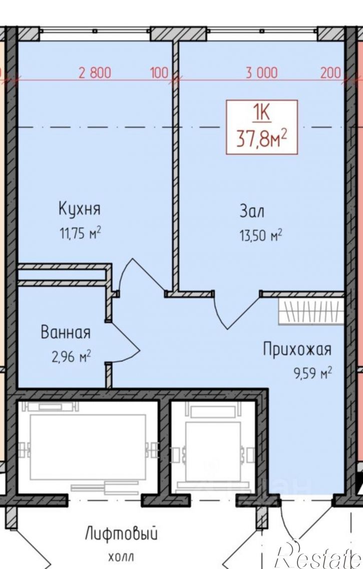 1-комн квартира