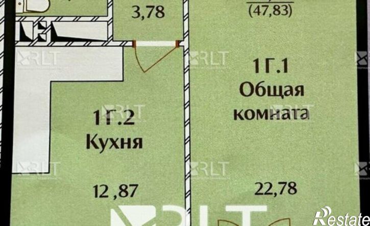 1-комн квартира пр-д Амет-Хана Султана 1-й, 13,  д. 13