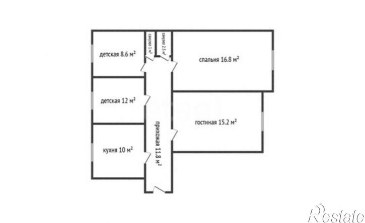 4-комн квартира улица Гайдара Гаджиева, 11Д,  д. 11Д