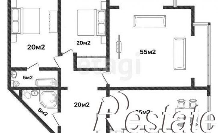 3-комн квартира улица Пушкина, 37а к3,  д. 37а к3