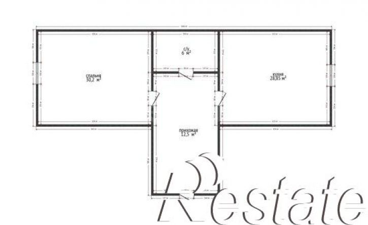 2-комн квартира улица Арухова, 12А,  д. 12А