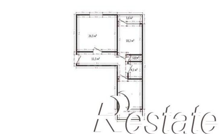 2-комн квартира проспект Насрутдинова, 55 к1,  д. 55 к1